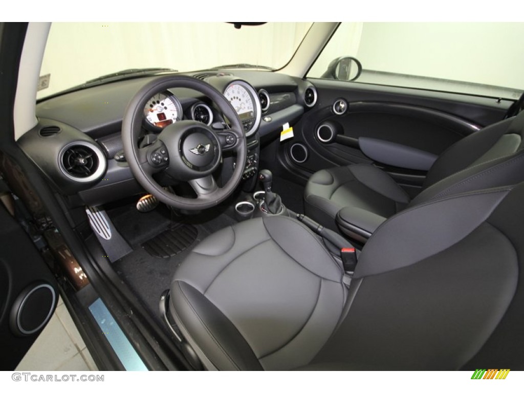 Carbon Black Interior 2012 Mini Cooper S Hardtop Photo #62117681