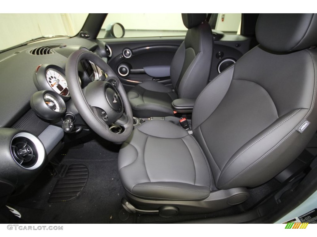Carbon Black Interior 2012 Mini Cooper S Convertible Photo #62117873