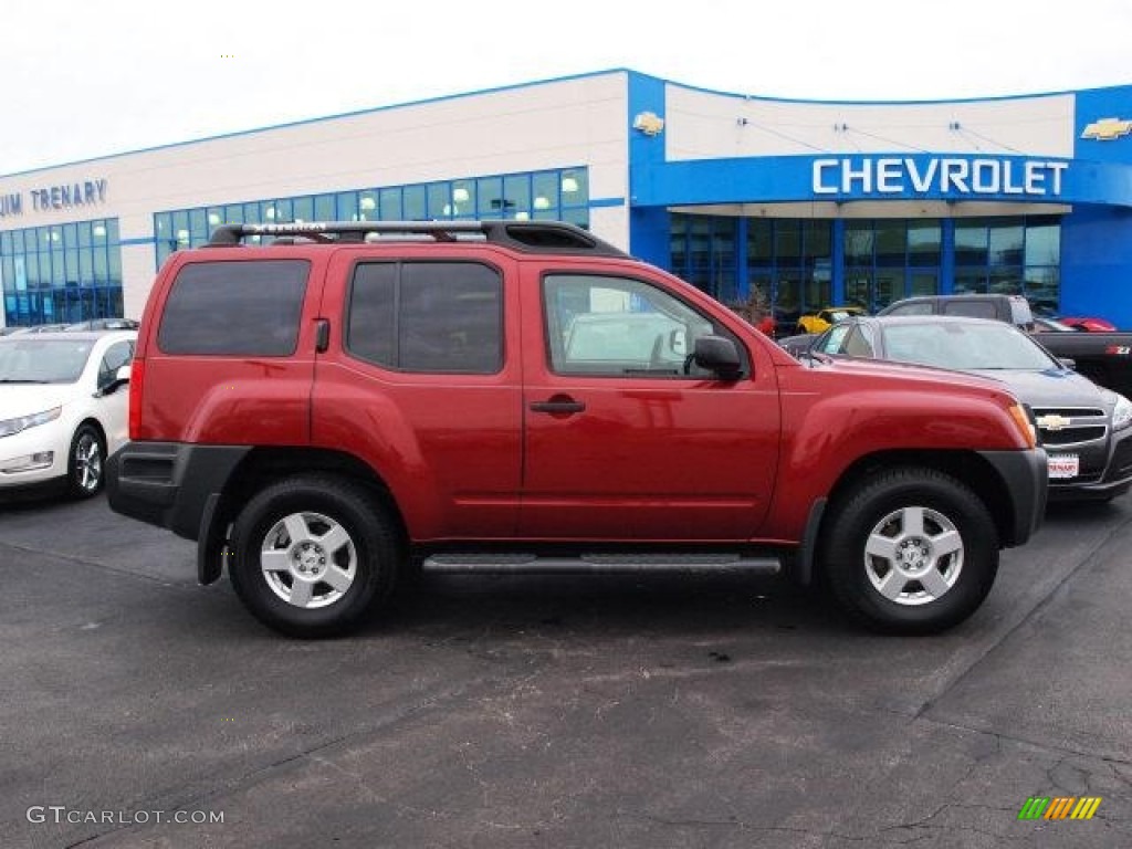 2008 Xterra S 4x4 - Red Brawn / Steel/Graphite photo #1