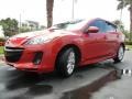 Velocity Red Mica 2012 Mazda MAZDA3 s Touring 5 Door Exterior