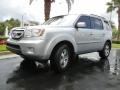 2010 Alabaster Silver Metallic Honda Pilot EX-L  photo #2