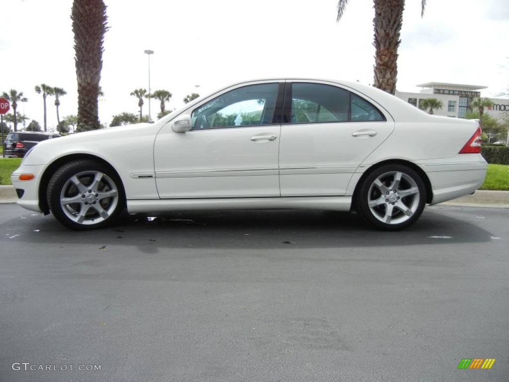 Arctic White 2007 Mercedes-Benz C 230 Sport Exterior Photo #62121401