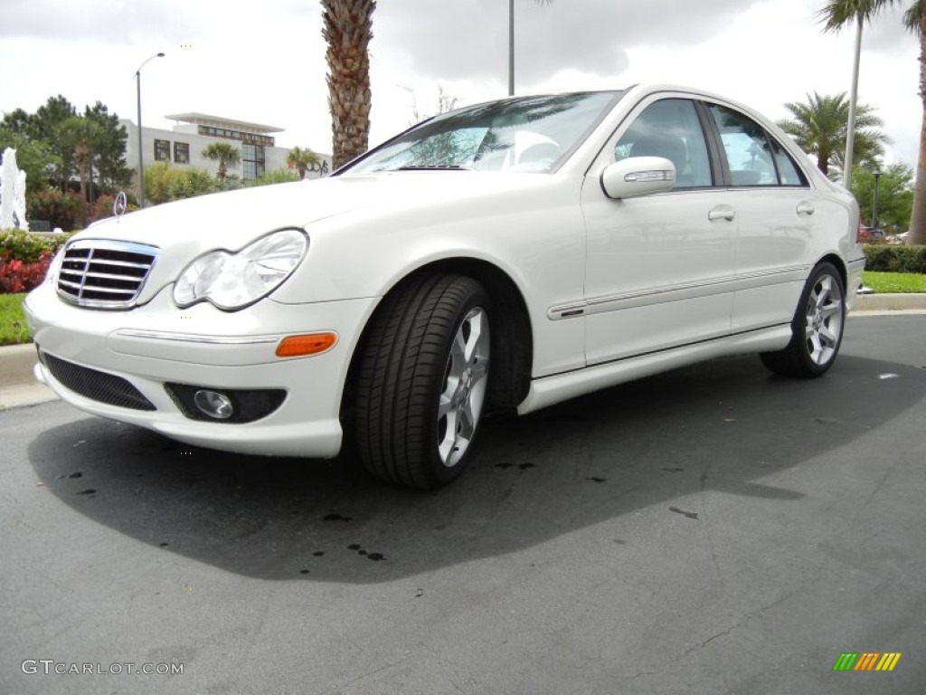 Arctic White 2007 Mercedes-Benz C 230 Sport Exterior Photo #62121405