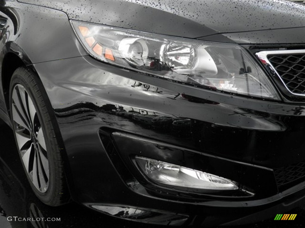 2012 Optima SX - Ebony Black / Black photo #2