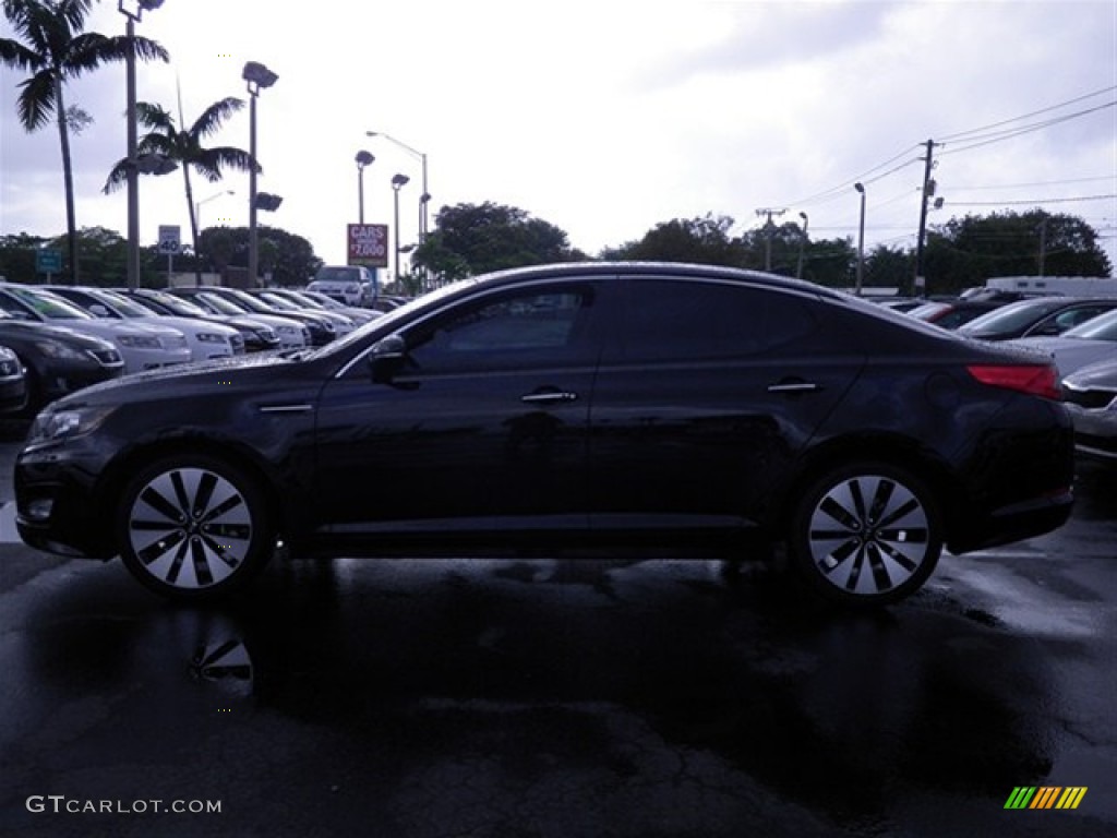 2012 Optima SX - Ebony Black / Black photo #6