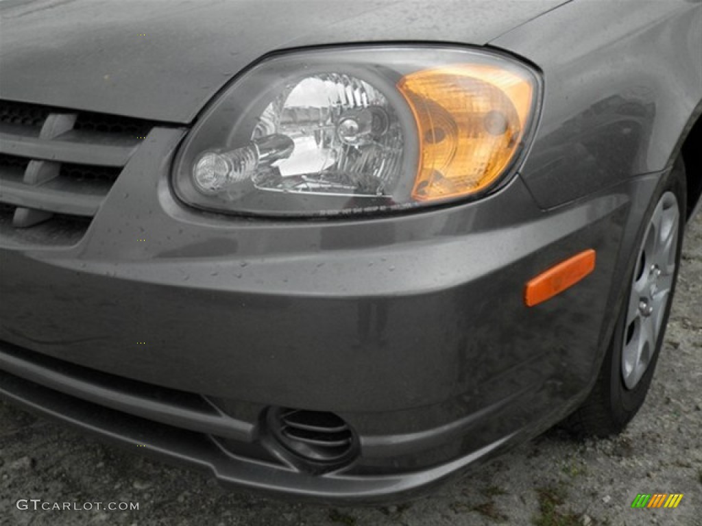 2004 Accent GL Sedan - Stormy Gray / Gray photo #4