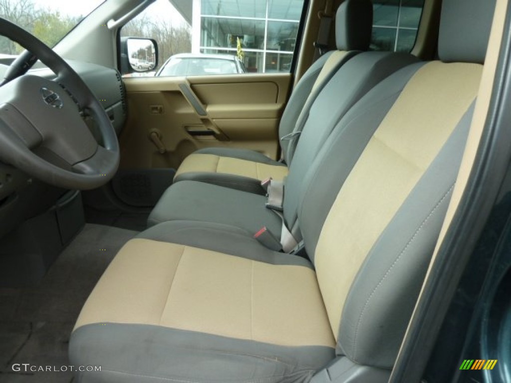 2004 Titan XE King Cab 4x4 - Deep Water Blue/Green / Sand/Steel photo #20