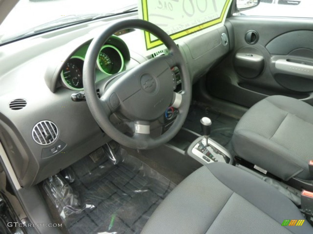Charcoal Interior 2006 Chevrolet Aveo Lt Sedan Photo