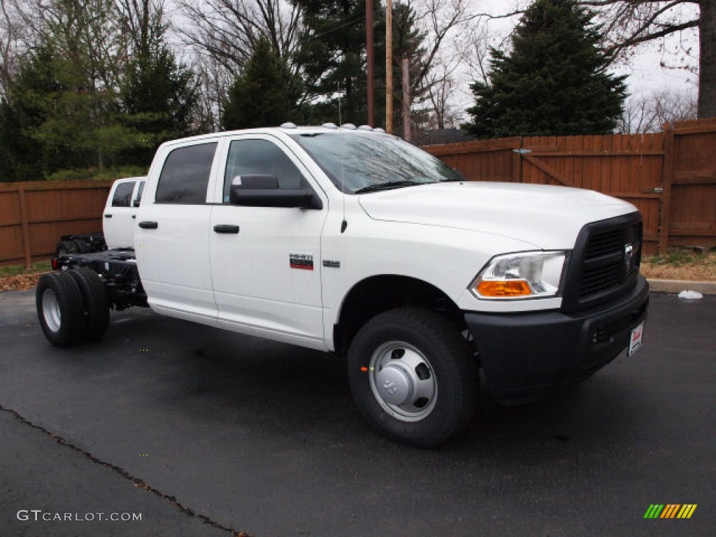 2012 Ram 3500 HD ST Crew Cab Chassis - Bright White / Dark Slate/Medium Graystone photo #2