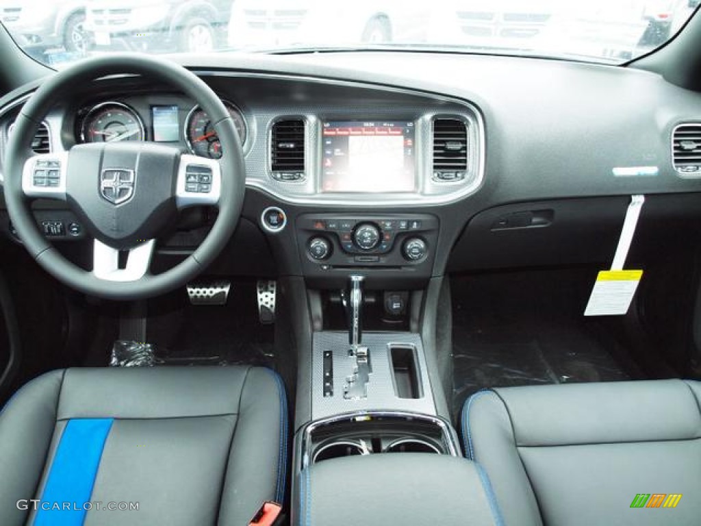 2011 Dodge Charger R/T Mopar '11 Black/Mopar Blue Dashboard Photo #62124744