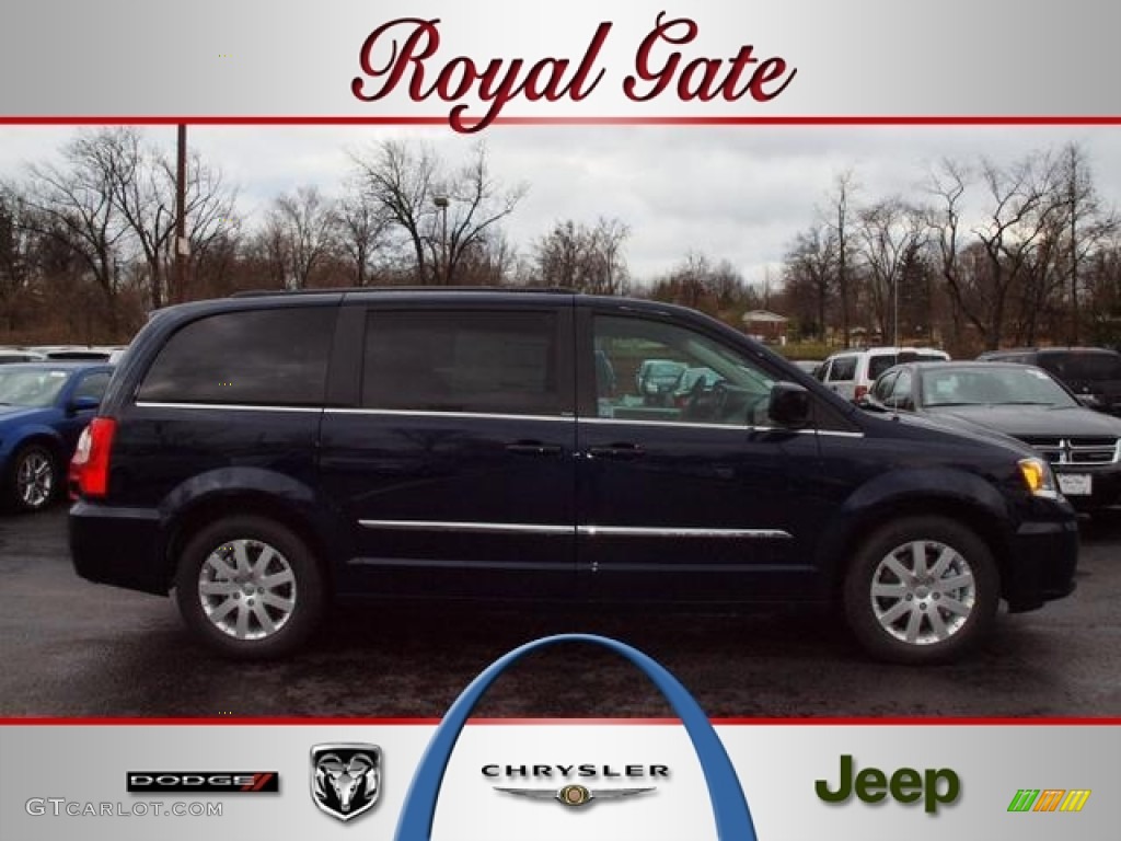 2012 Town & Country Touring - True Blue Pearl / Black/Light Graystone photo #1