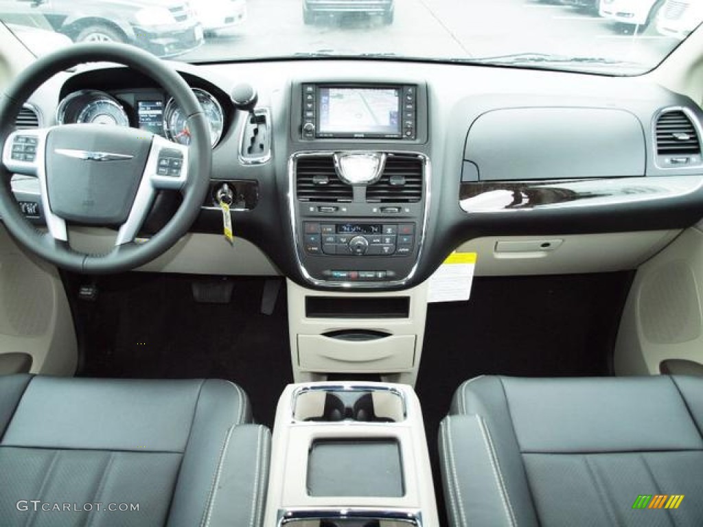 2012 Chrysler Town & Country Touring Black/Light Graystone Dashboard Photo #62124911