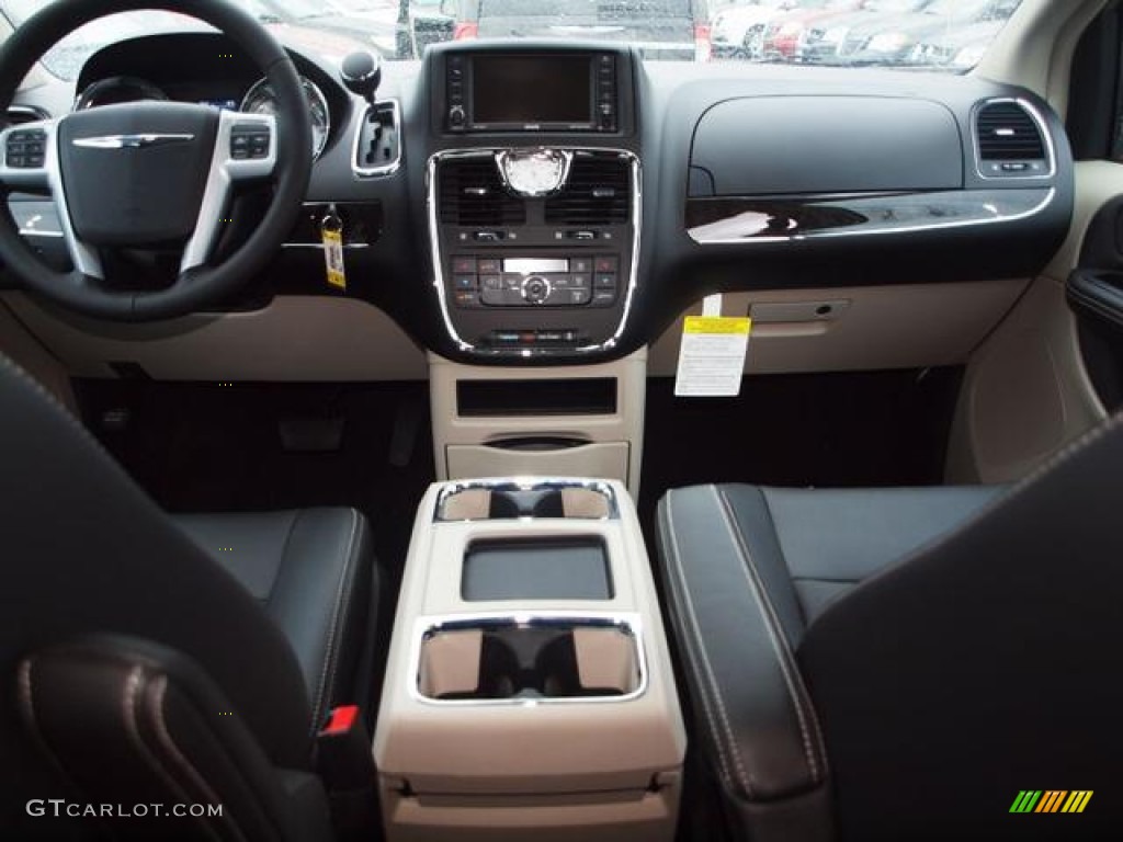 2012 Chrysler Town & Country Touring Black/Light Graystone Dashboard Photo #62124998