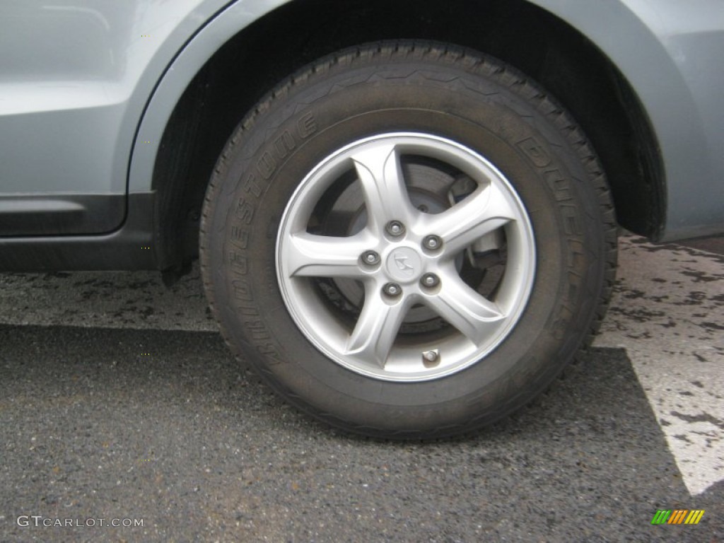 2007 Santa Fe GLS - Silver Blue / Beige photo #19