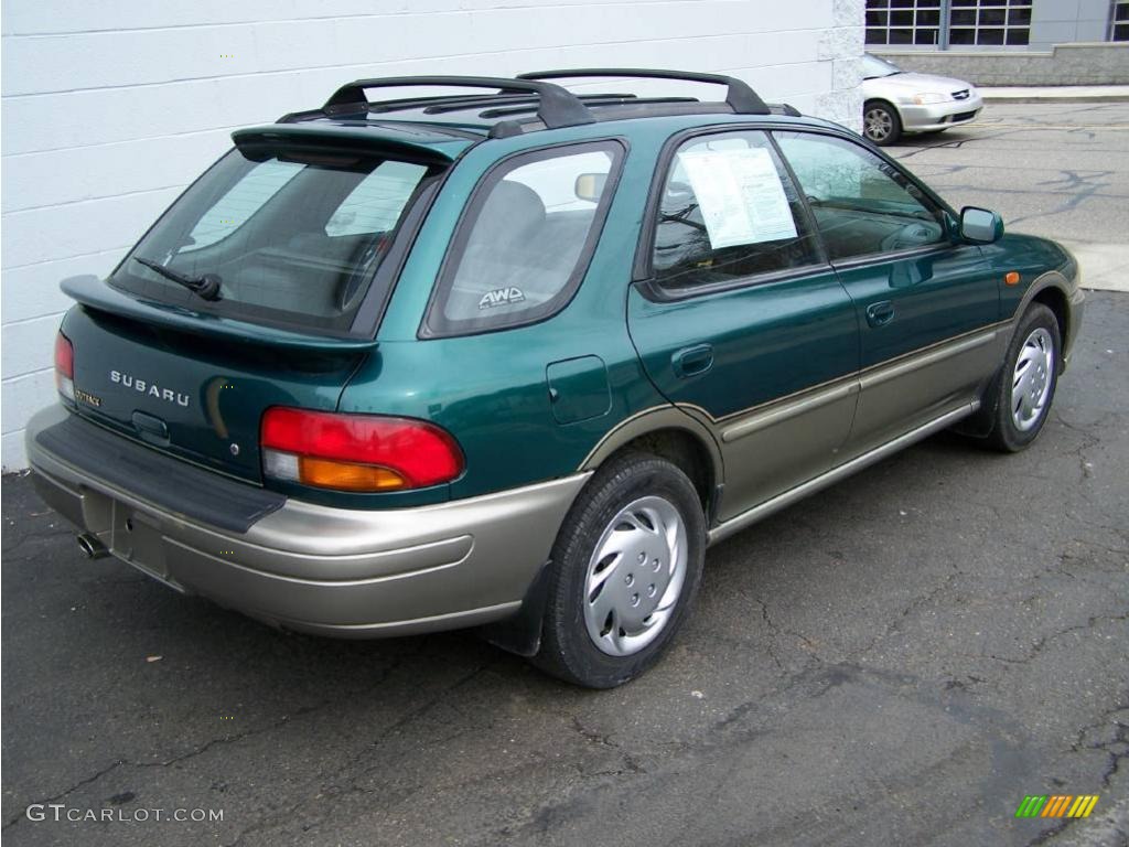 2000 Impreza Outback Sport Wagon - Acadia Green Metallic / Gray photo #7