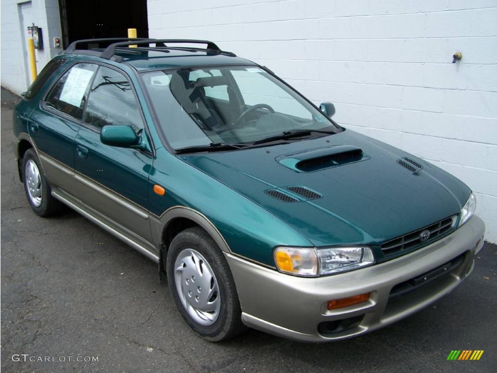 2000 Impreza Outback Sport Wagon - Acadia Green Metallic / Gray photo #9