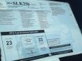 2012 Mercedes-Benz SLK 250 Roadster Window Sticker