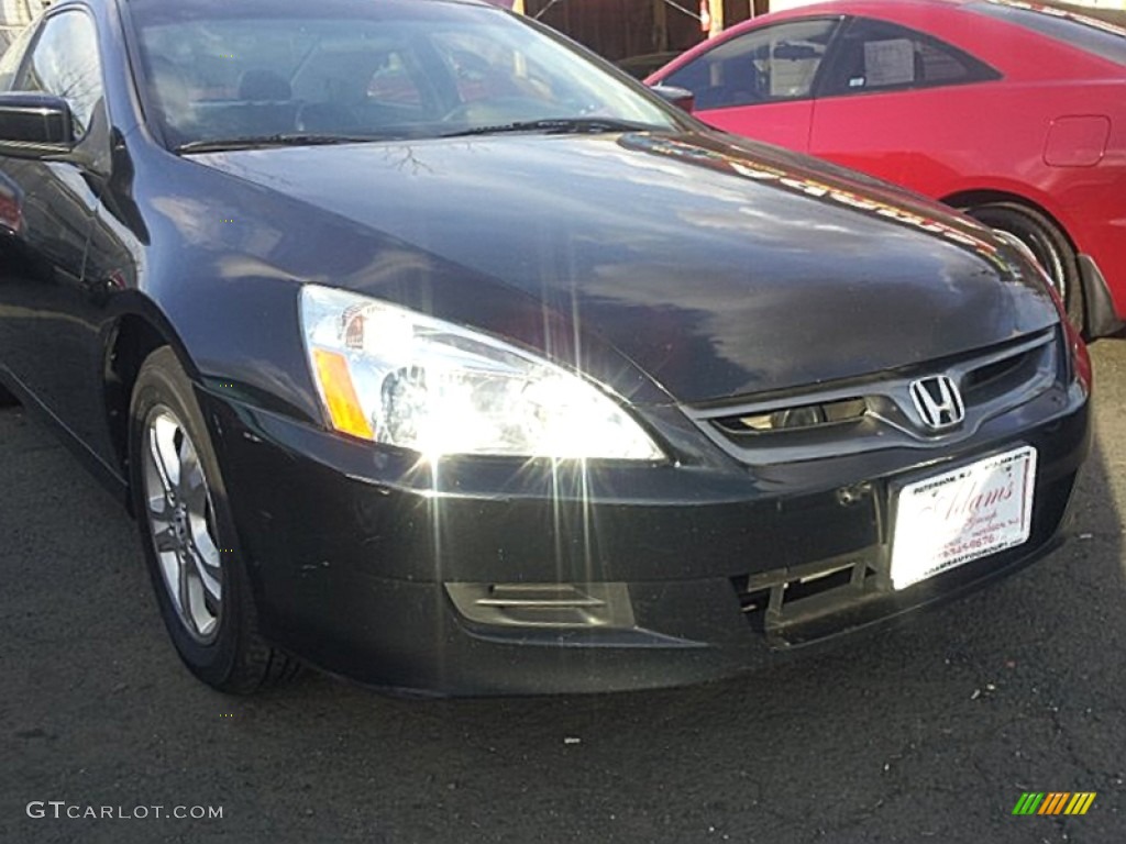 2007 Accord EX-L Coupe - Nighthawk Black Pearl / Black photo #2