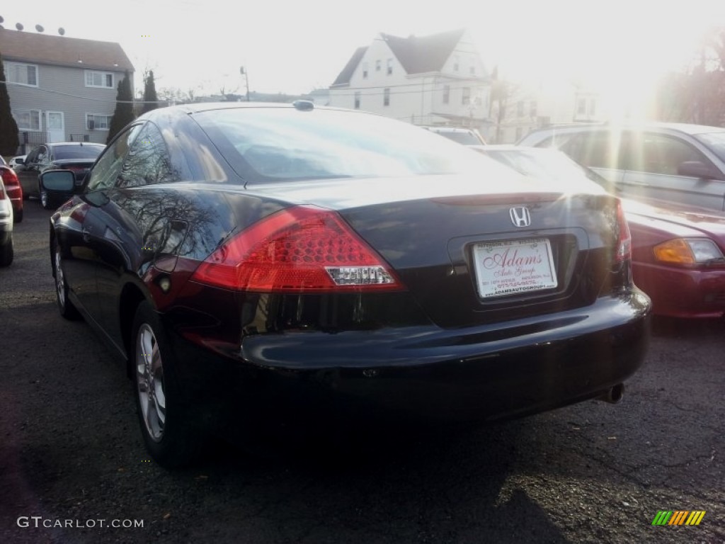 2007 Accord EX-L Coupe - Nighthawk Black Pearl / Black photo #4