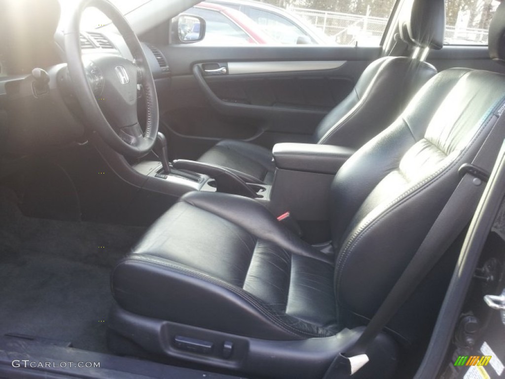 2007 Accord EX-L Coupe - Nighthawk Black Pearl / Black photo #8