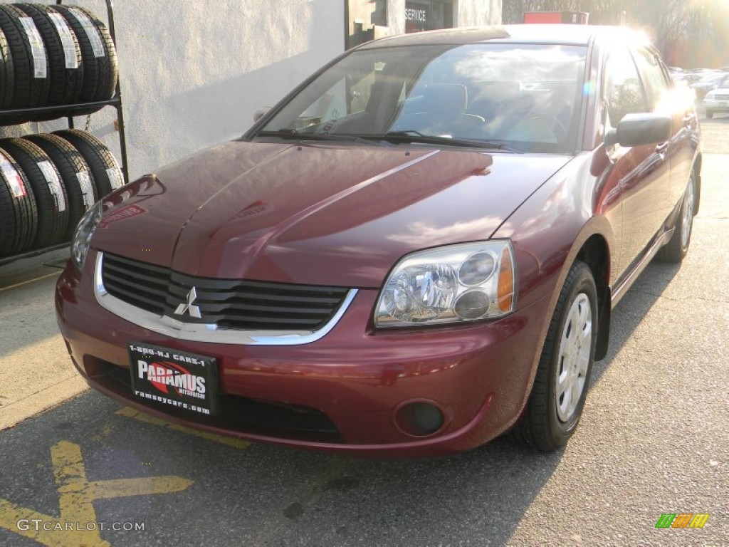 2007 Galant ES - Ultra Red Pearl / Gray photo #1