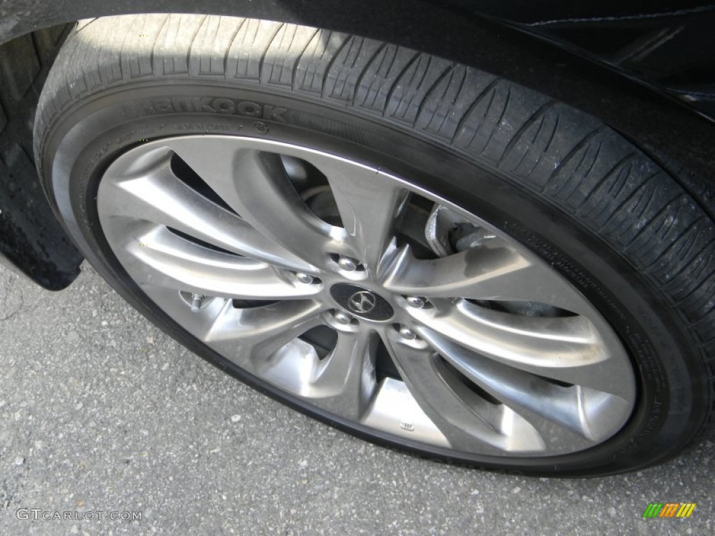 2011 Sonata SE - Midnight Black / Black photo #8