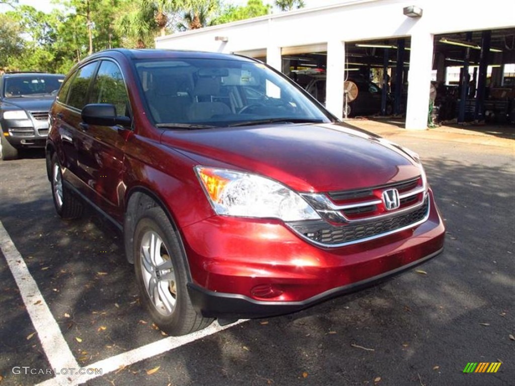 2010 CR-V EX AWD - Tango Red Pearl / Gray photo #1