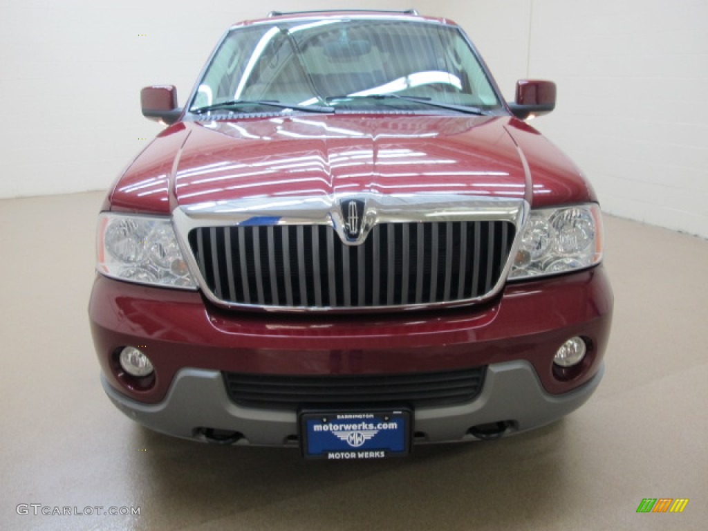 2004 Navigator Luxury 4x4 - Merlot Red Metallic / Light Parchment photo #2