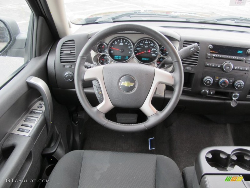 2012 Chevrolet Silverado 1500 LT Crew Cab Ebony Dashboard Photo #62136696