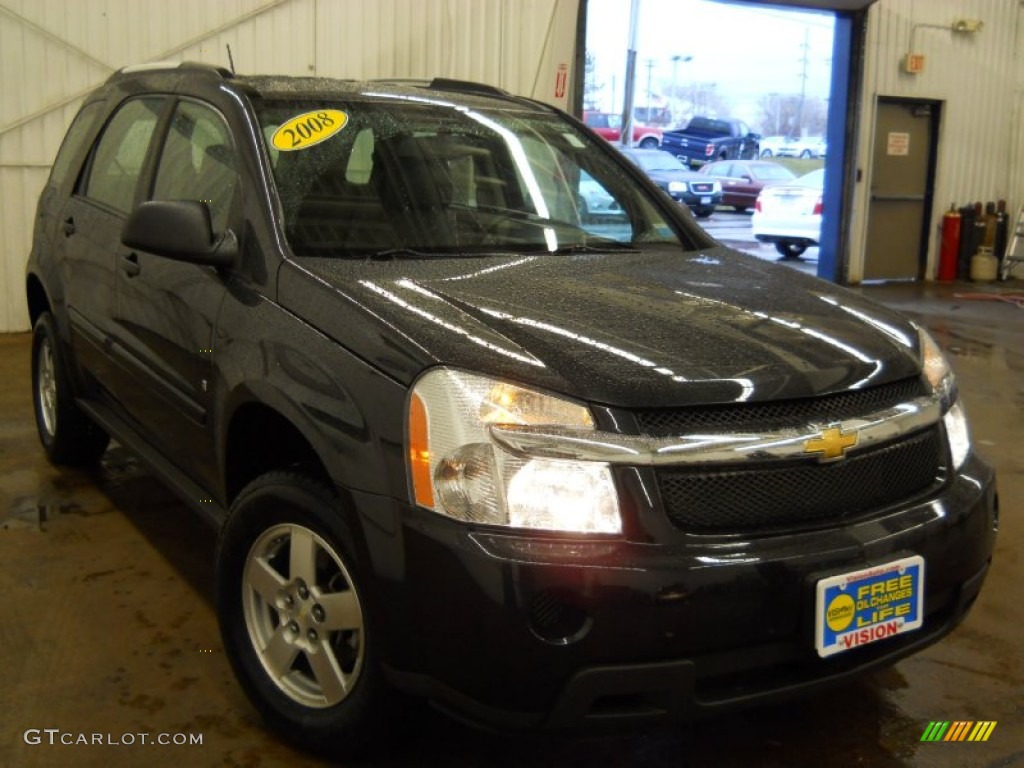 2008 Equinox LS - Black / Light Gray photo #1