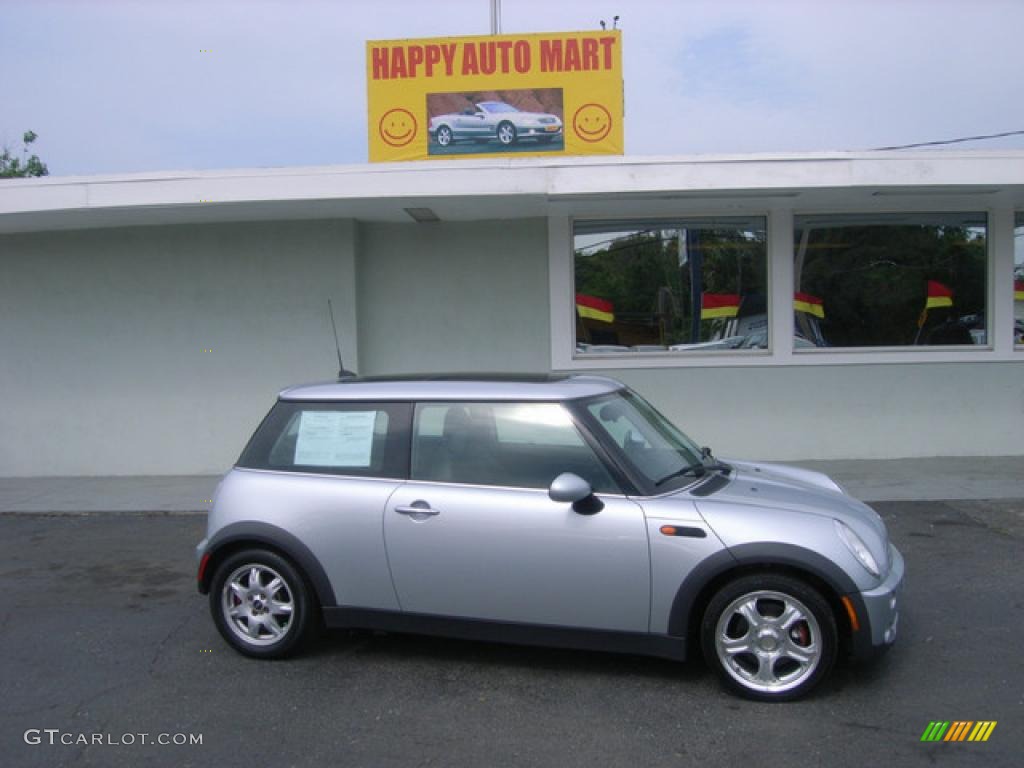 2006 Cooper Hardtop - Pure Silver Metallic / Black/Panther Black photo #1