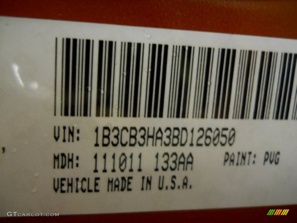 2011 Caliber Color Code PVG for Mango Tango Pearl Photo #62137515