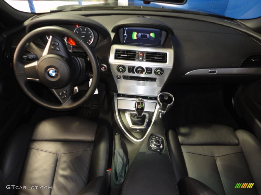 2010 BMW 6 Series 650i Convertible Black Dashboard Photo #62137608
