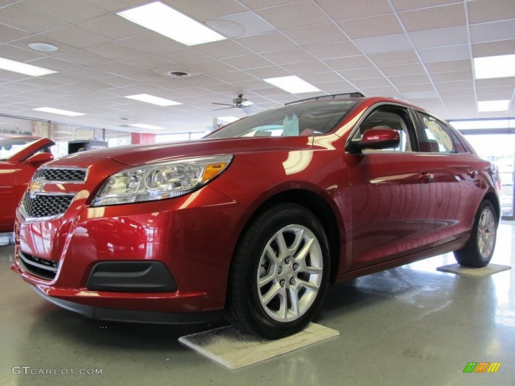 2013 Malibu ECO - Crystal Red Tintcoat / Jet Black photo #3