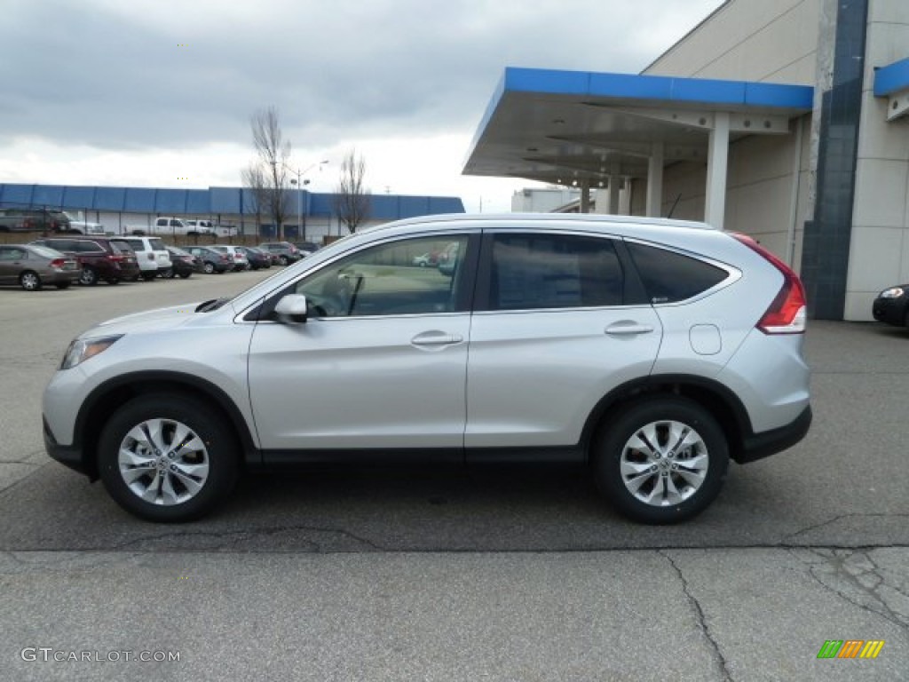 2012 CR-V EX-L 4WD - Alabaster Silver Metallic / Gray photo #2