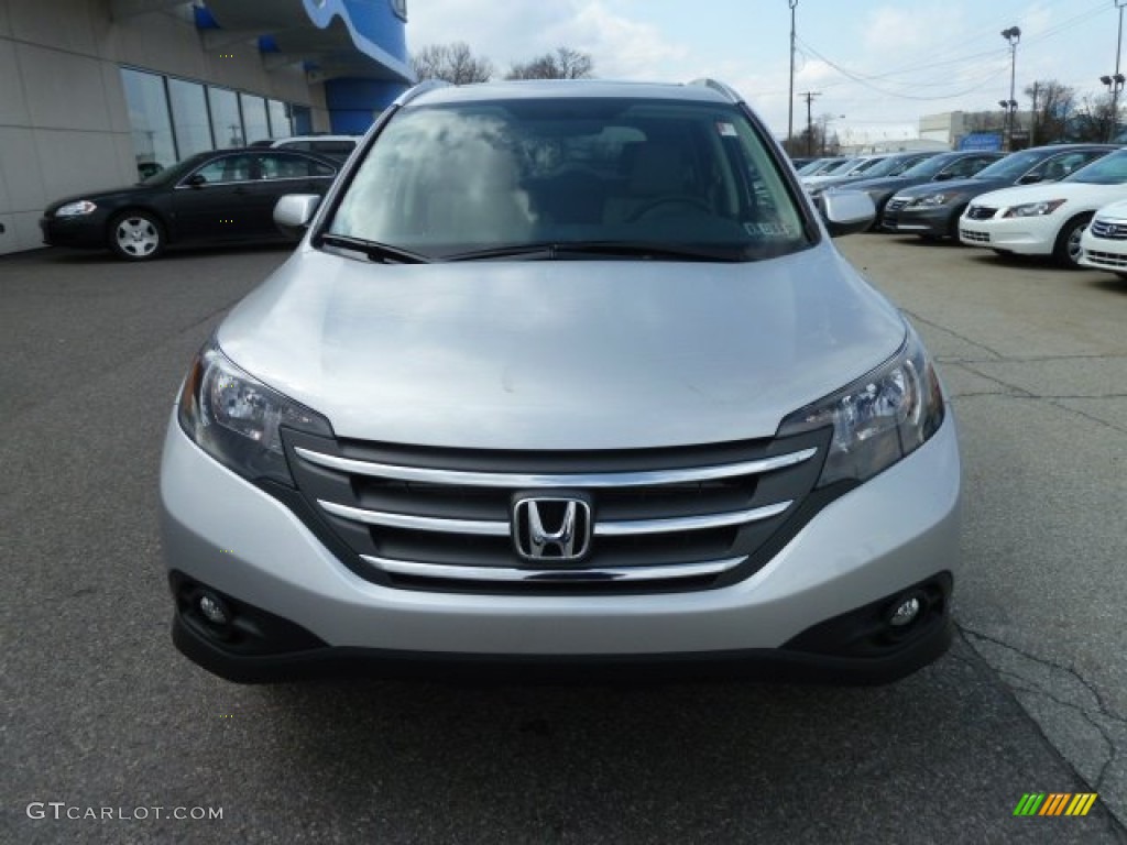 2012 CR-V EX-L 4WD - Alabaster Silver Metallic / Gray photo #8