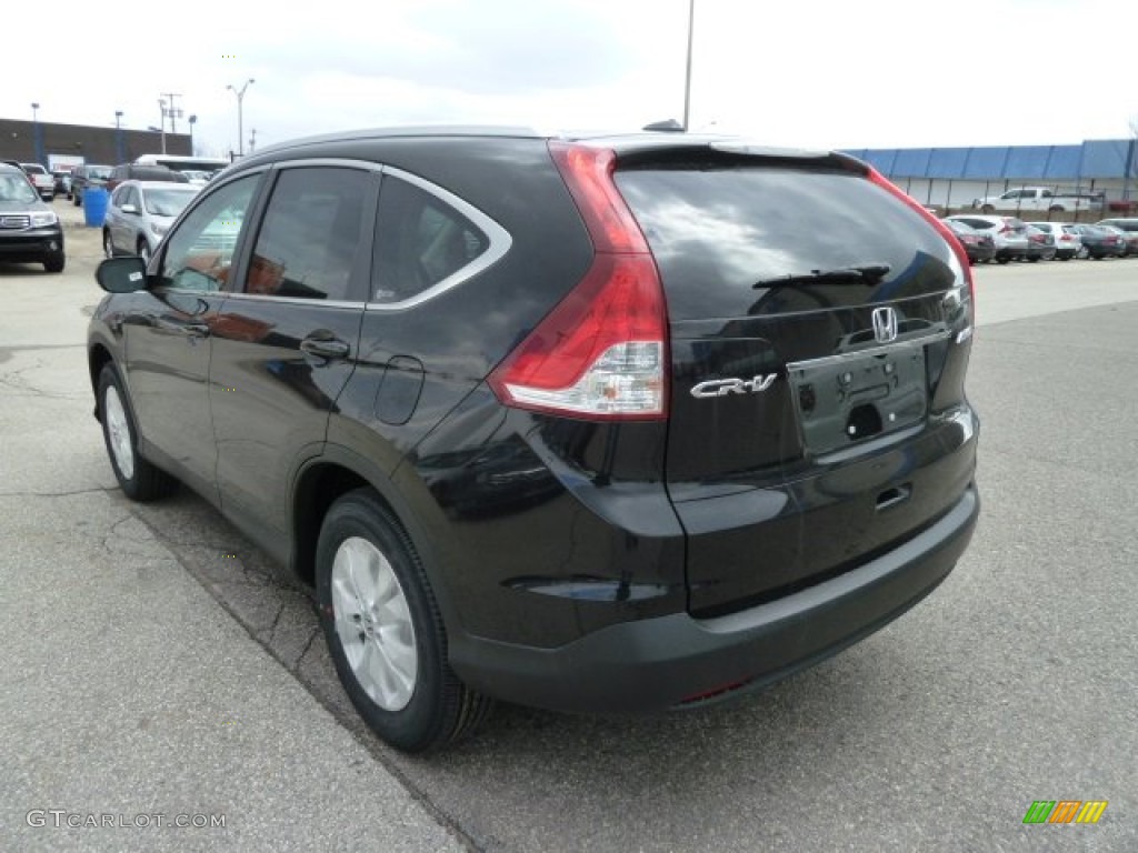 2012 CR-V EX-L 4WD - Crystal Black Pearl / Black photo #3