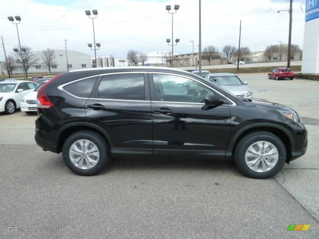 2012 CR-V EX-L 4WD - Crystal Black Pearl / Black photo #6