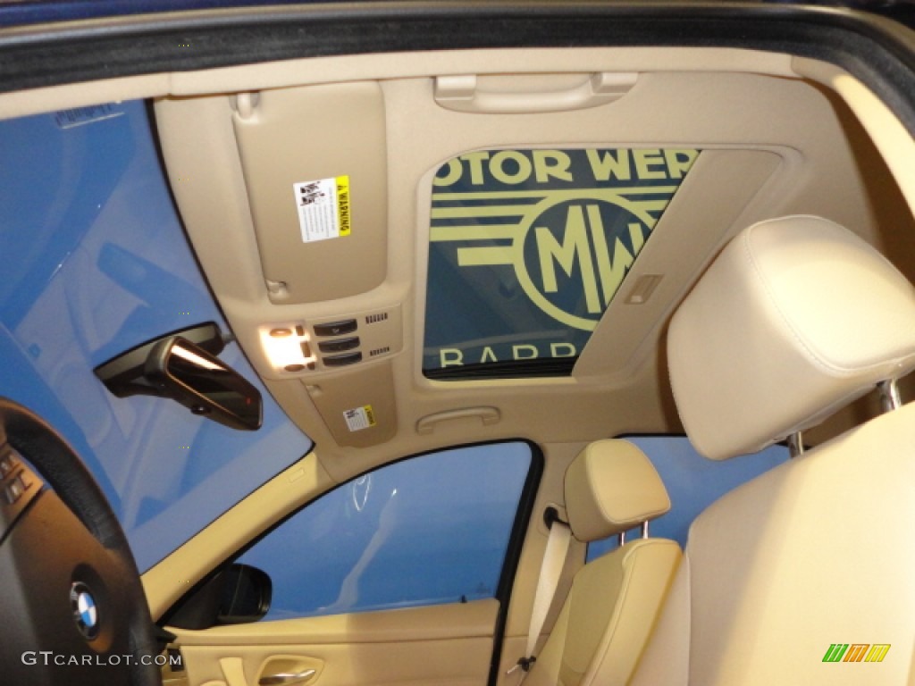 2010 3 Series 328i xDrive Sedan - Monaco Blue Metallic / Beige Dakota Leather photo #14