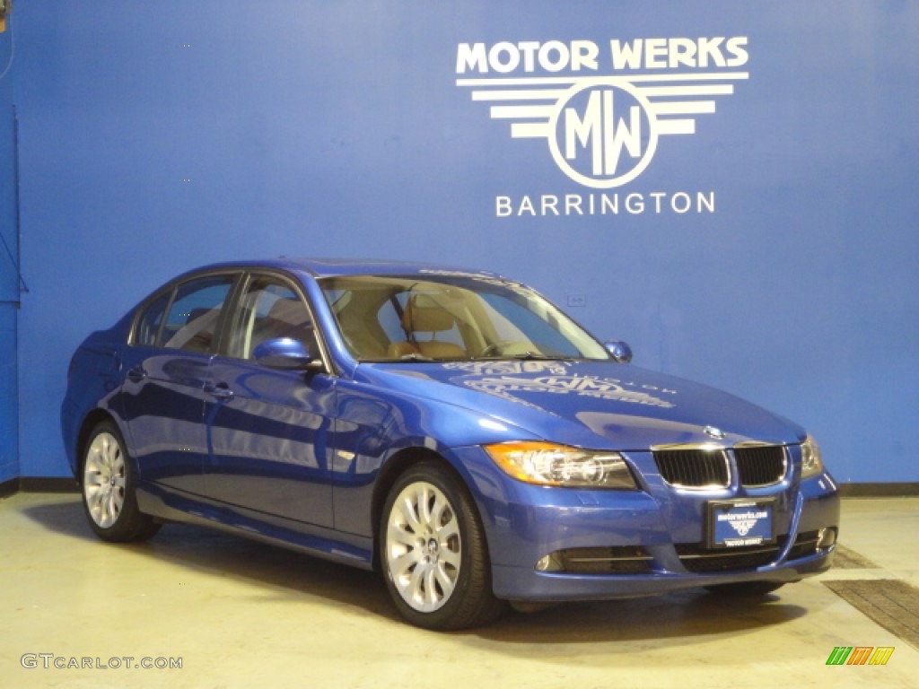 2008 3 Series 328xi Sedan - Montego Blue Metallic / Terra Dakota Leather photo #1
