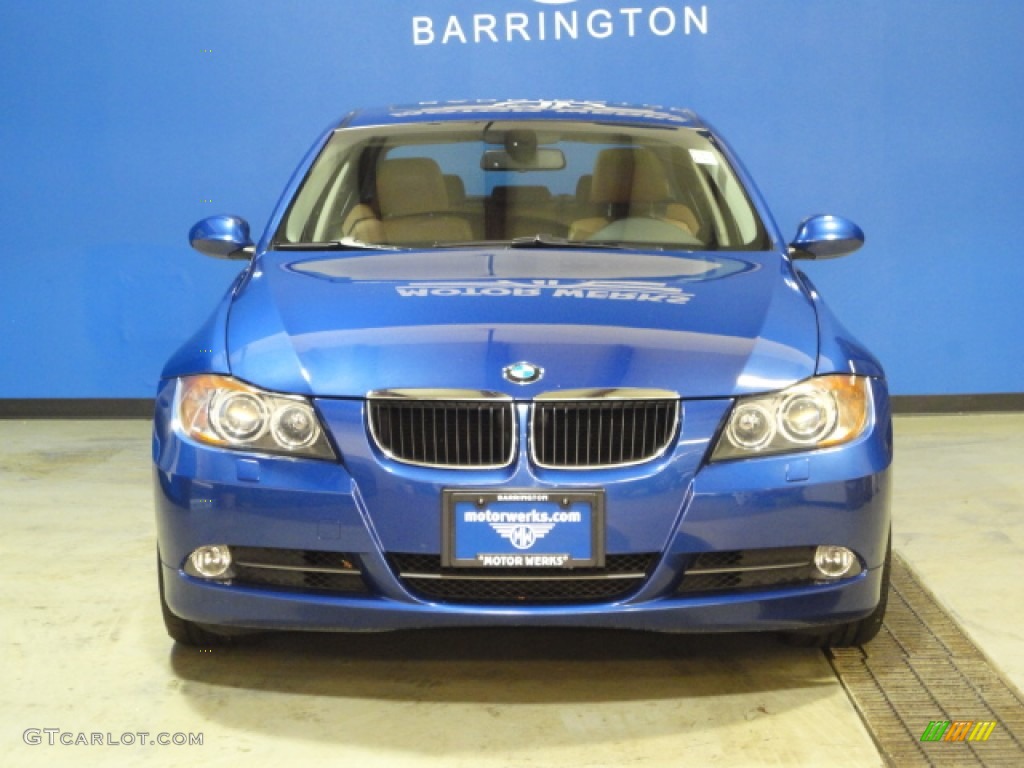 2008 3 Series 328xi Sedan - Montego Blue Metallic / Terra Dakota Leather photo #3