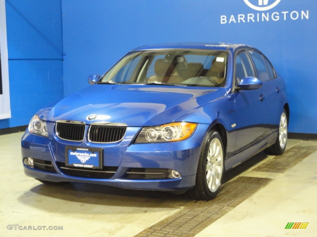 2008 3 Series 328xi Sedan - Montego Blue Metallic / Terra Dakota Leather photo #4