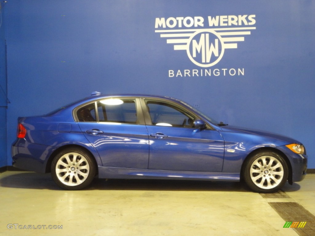 2008 3 Series 328xi Sedan - Montego Blue Metallic / Terra Dakota Leather photo #13