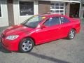 2004 Rally Red Honda Civic EX Coupe  photo #1