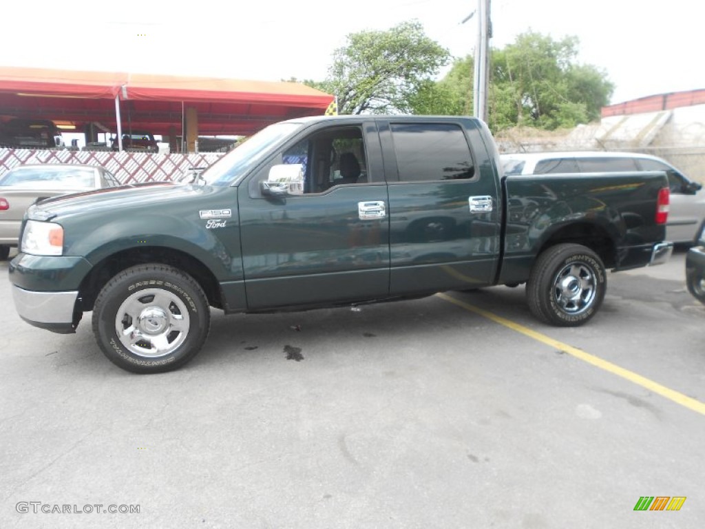 2004 F150 XLT SuperCrew - Aspen Green Metallic / Dark Flint photo #11