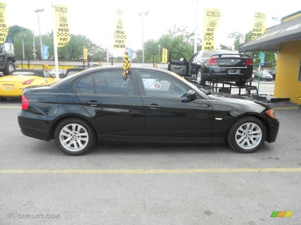 2006 3 Series 325i Sedan - Black Sapphire Metallic / Beige photo #5