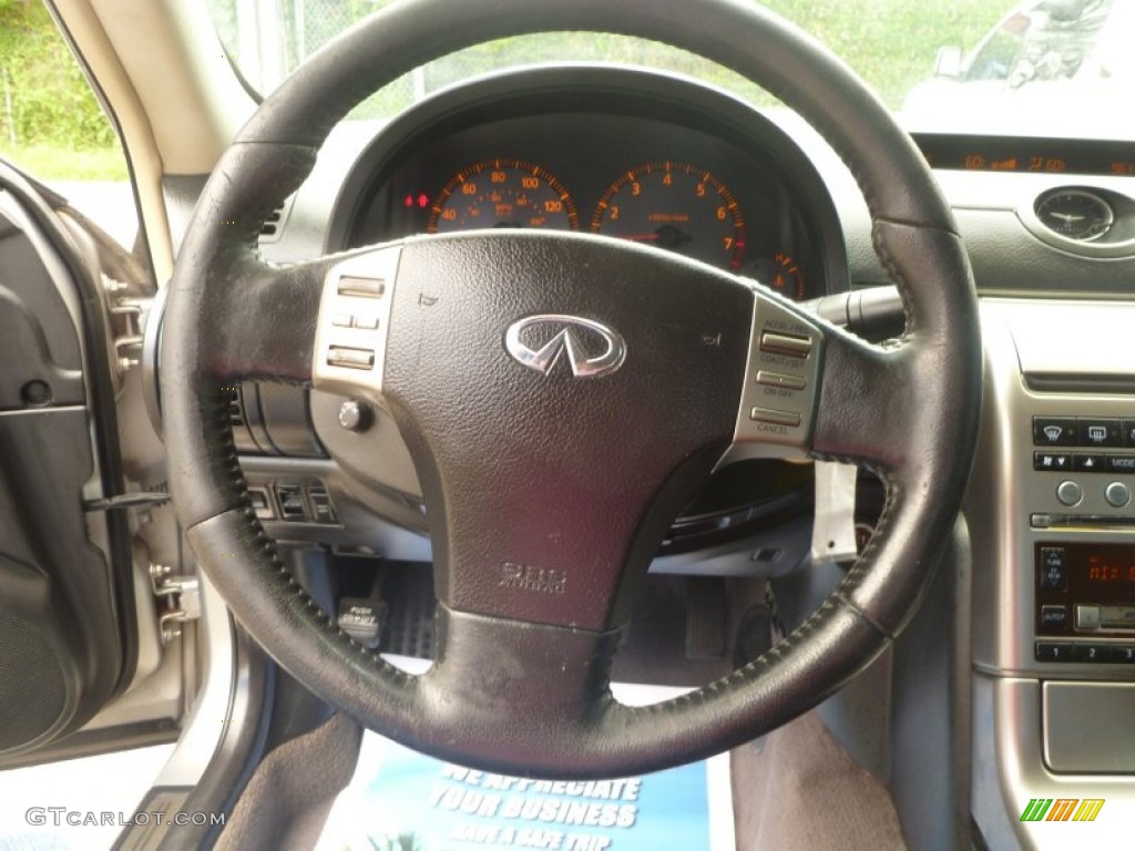2004 G 35 Sedan - Desert Platinum Metallic / Graphite photo #11