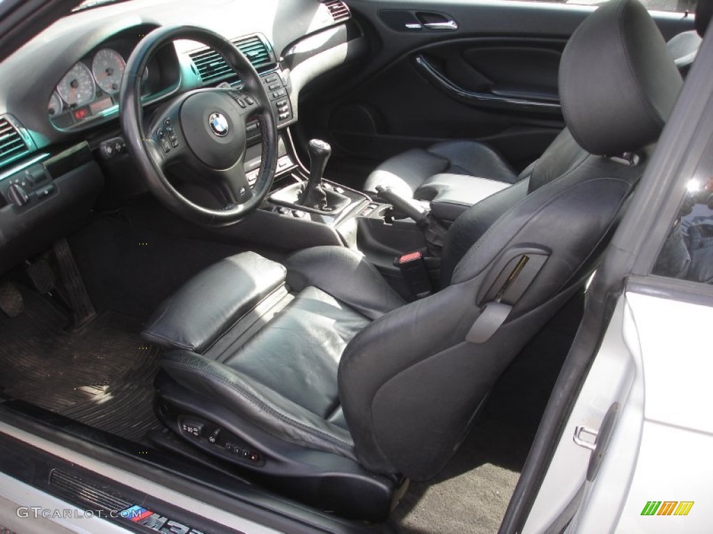 Black Interior 2001 BMW M3 Coupe Photo #62142288