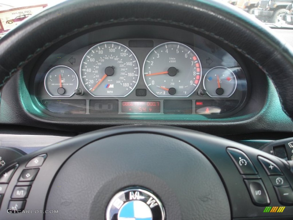 2001 BMW M3 Coupe Gauges Photo #62142318