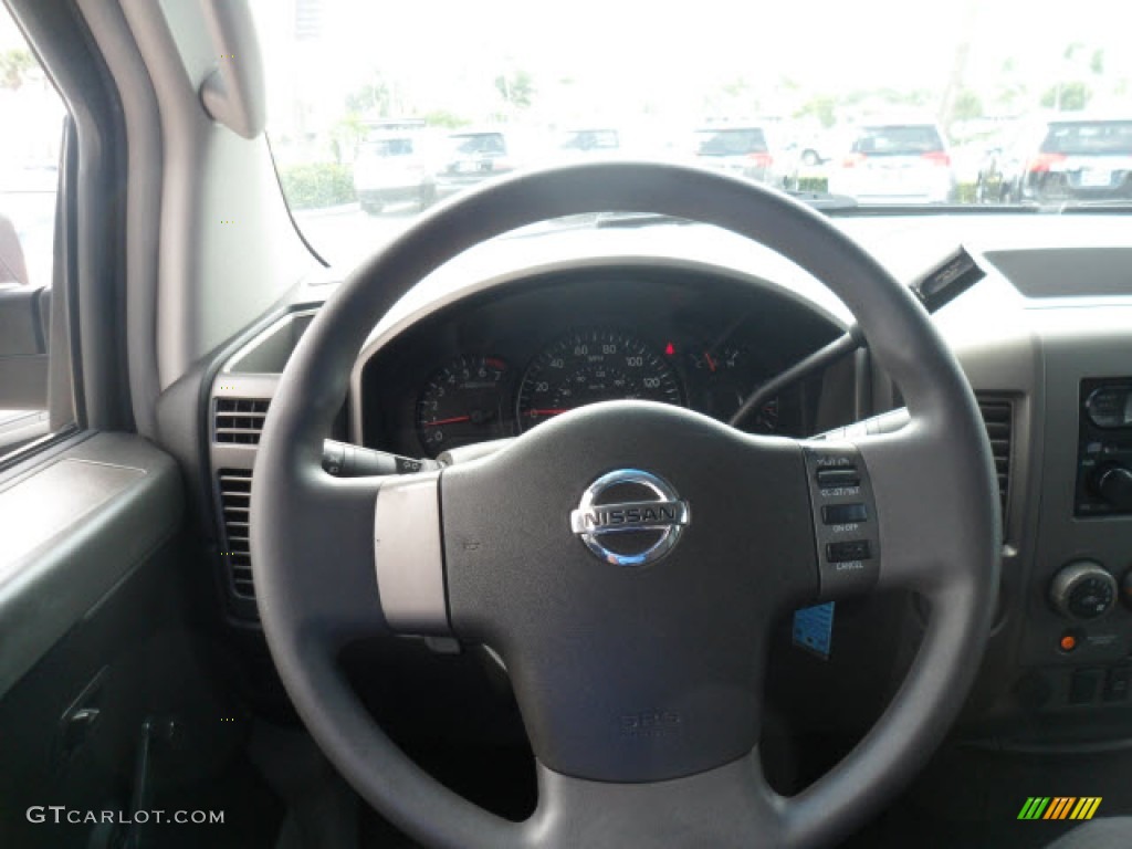 2004 Titan XE King Cab - Red Brawn / Graphite/Titanium photo #3